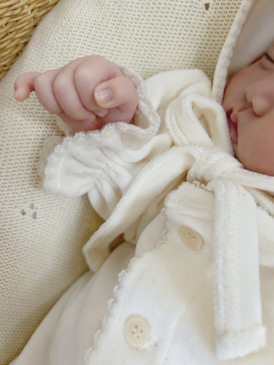 【monbebe】ベロアスノーボンネット