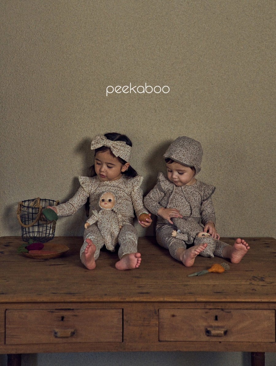 【Peekaboo】 フローラル上下セット