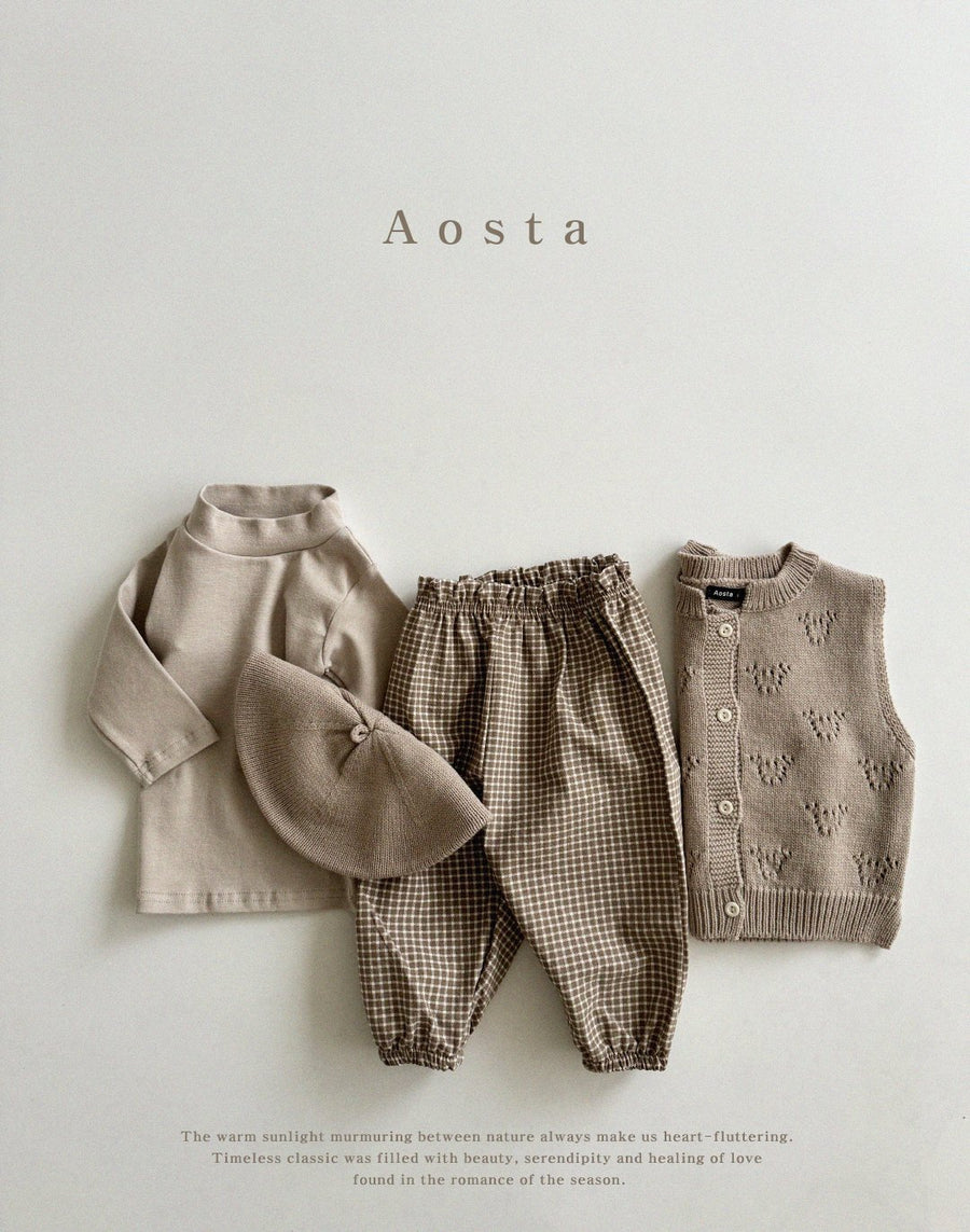 NEW【aosta】 ベア ニット ベスト