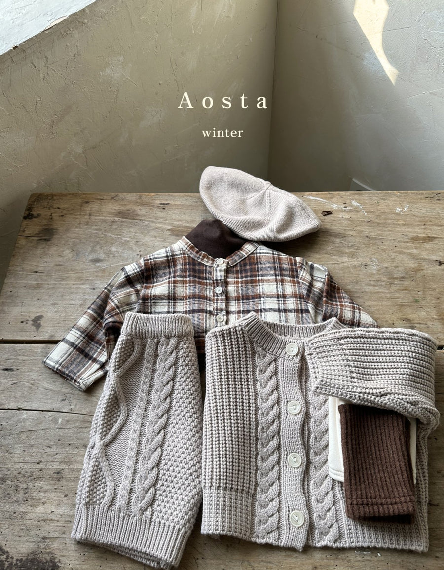 新品 aosta チェックブラウス - トップス