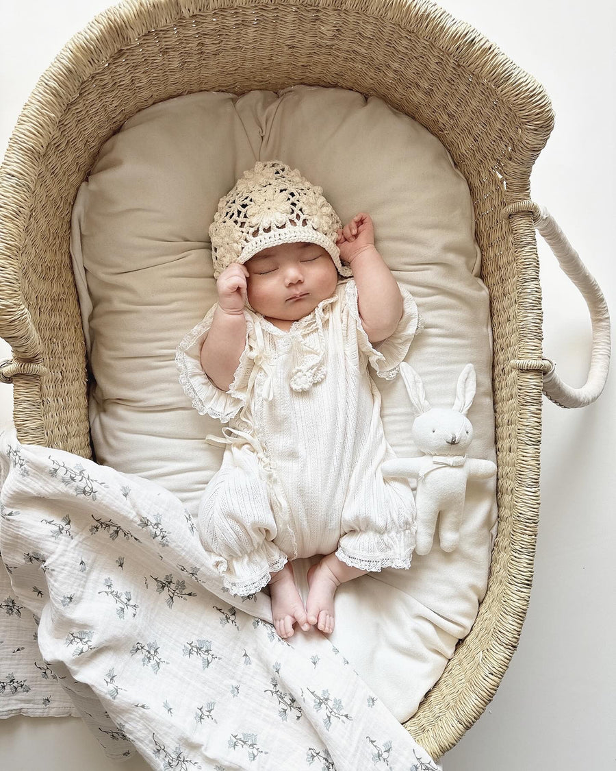 即納【garbo&friends】(ガルボアンドフレンズ）Bluebell Swaddle Muslin Blanket