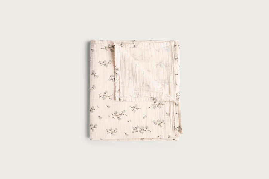 即納【garbo&friends】(ガルボアンドフレンズ）Bluebell Swaddle Muslin Blanket