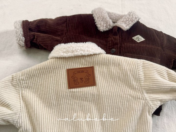 【valubebe】 Corduroy dumbbell jacket (bebe, kids)