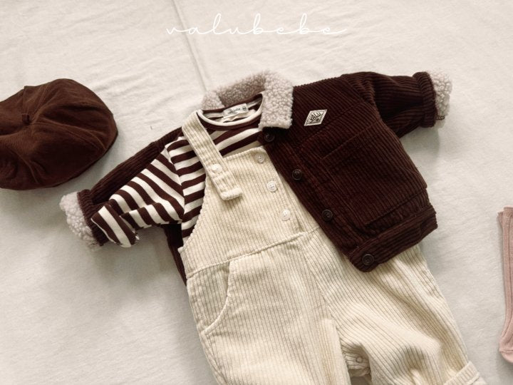 【valubebe】 Corduroy dumbbell jacket (bebe, kids)