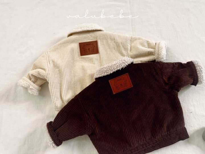 【valubebe】 Corduroy dumbbell jacket (bebe, kids)