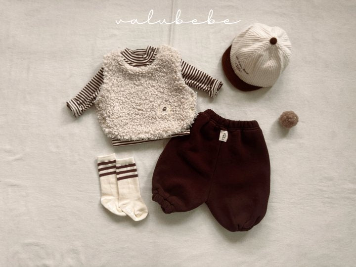 【valubebe】 Striped half-neck tee (bebe, kids)