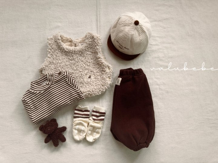 【valubebe】 Striped half-neck tee (bebe, kids)