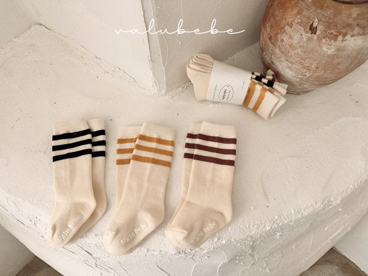【valubebe】 Basic Line Socks (Bebe)