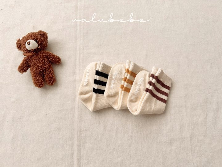 【valubebe】 Basic Line Socks (Bebe)