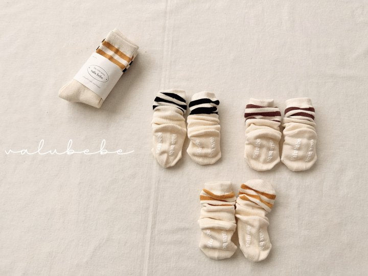 【valubebe】 Basic Line Socks (Bebe)