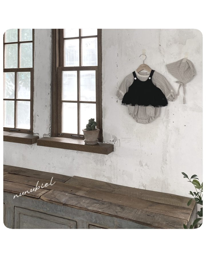 【nunubiel】 lona romper & bonnet