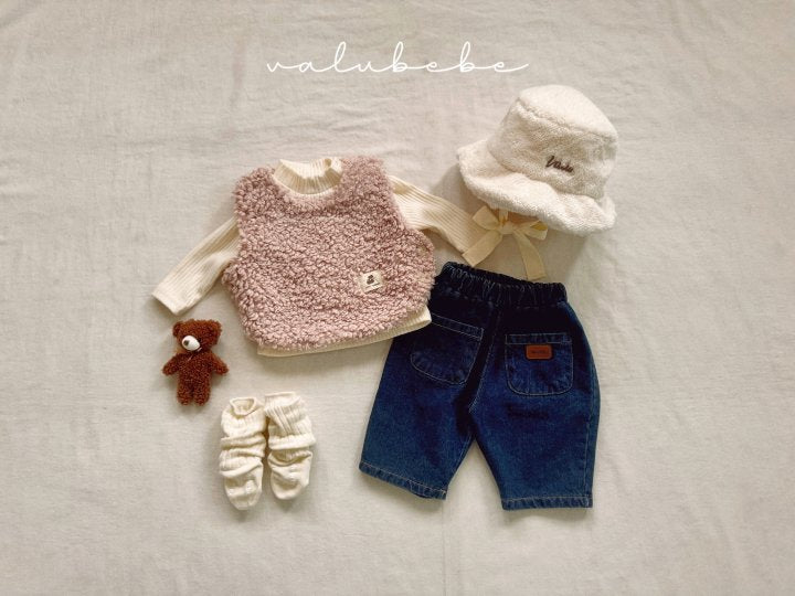 【valubebe】 Fur Earmuffs Bucket Hat (Bebe)