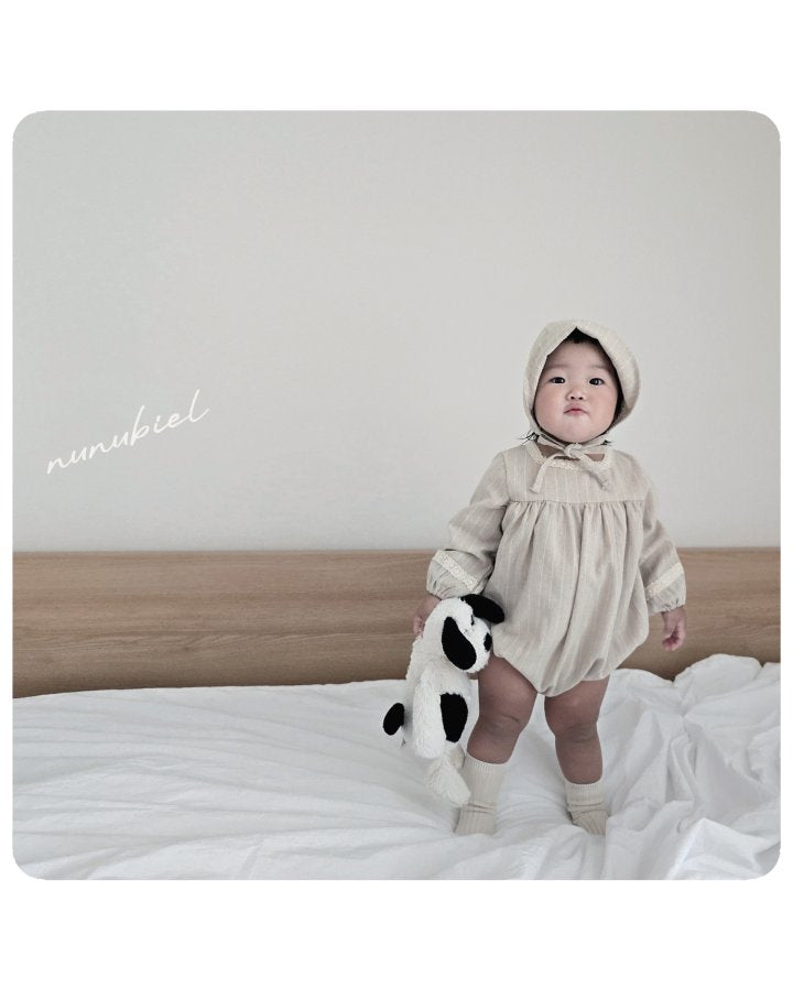 【nunubiel】 lona romper & bonnet