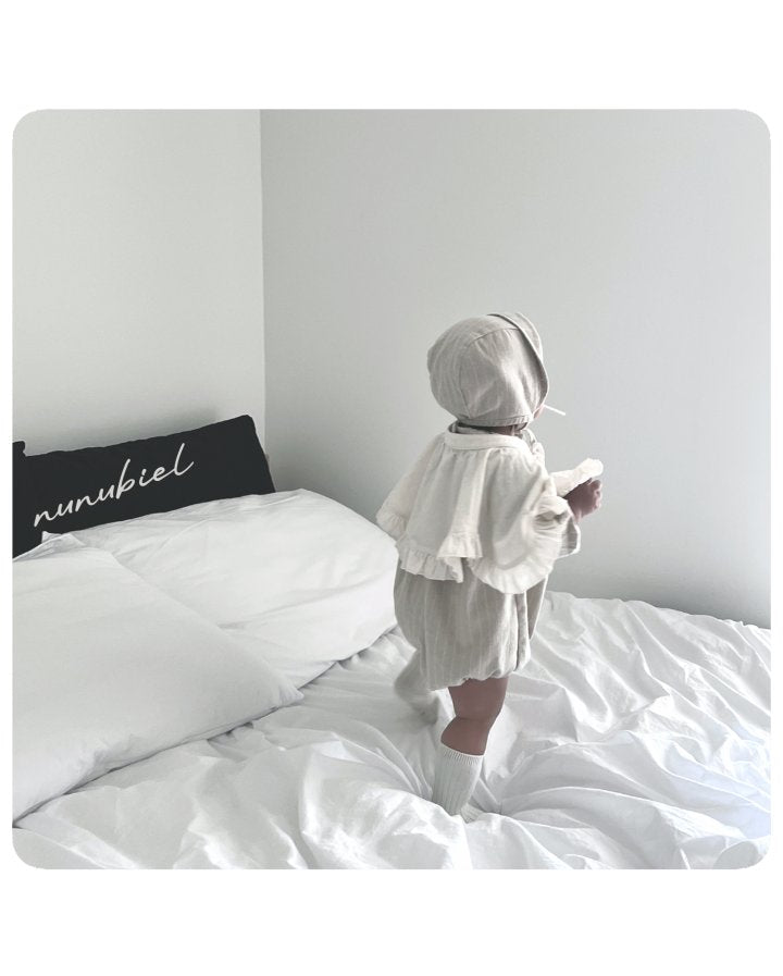 【nunubiel】 lona romper & bonnet