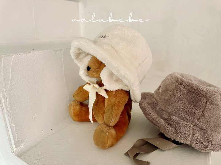 【valubebe】 Fur Earmuffs Bucket Hat (Bebe)