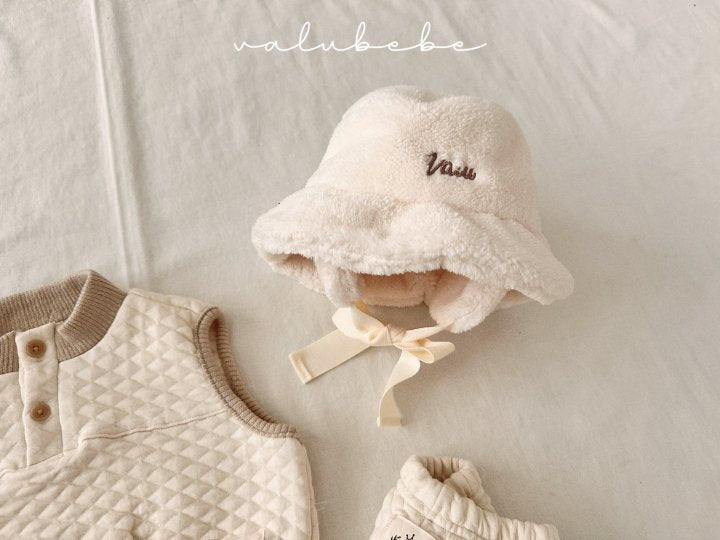 【valubebe】 Fur Earmuffs Bucket Hat (Bebe)