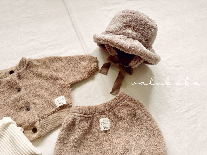 【valubebe】 Fur Earmuffs Bucket Hat (Bebe)