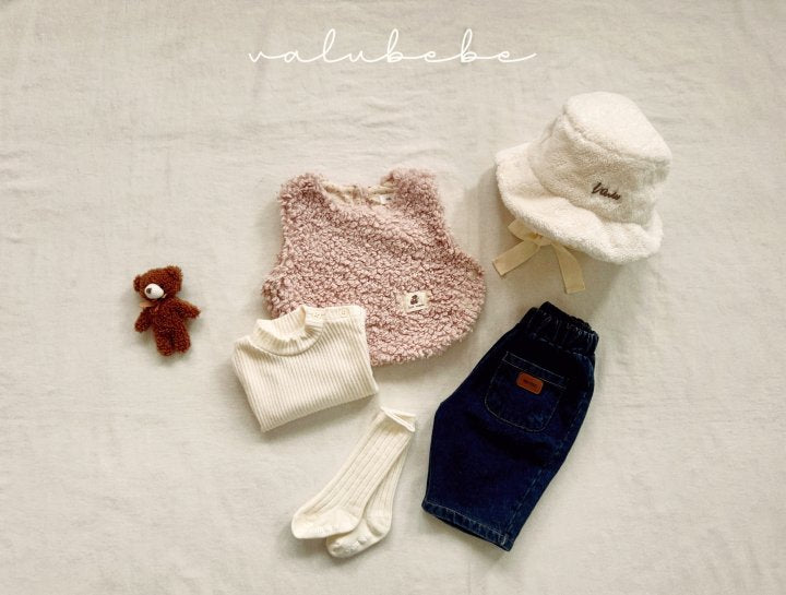 【valubebe】 Fur Earmuffs Bucket Hat (Bebe)