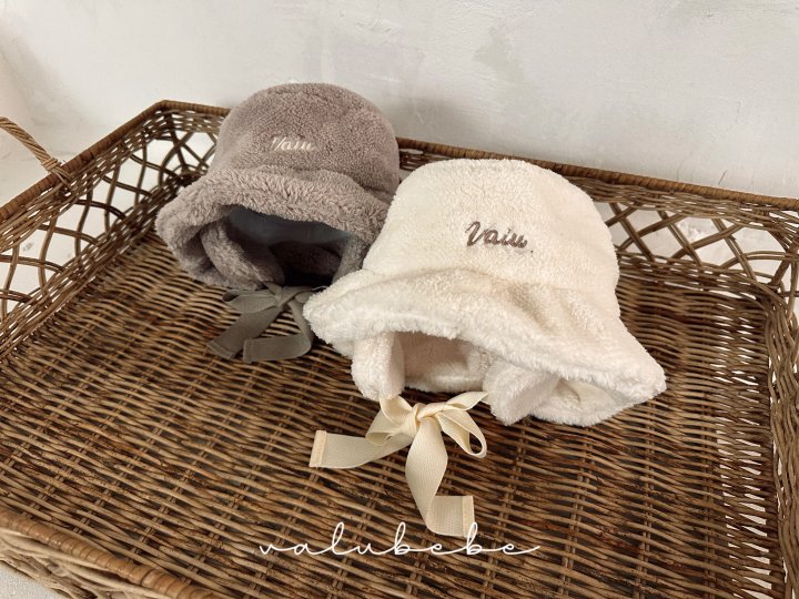 【valubebe】 Fur Earmuffs Bucket Hat (Bebe)