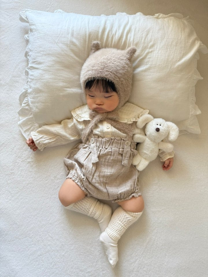 【mimi market】 Twill overall bloomer