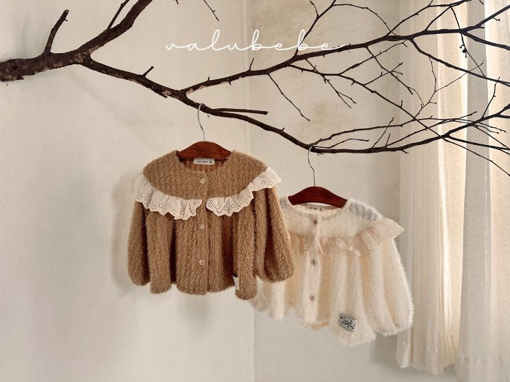 【valubebe】 Lace yoke cardigan (bebe)