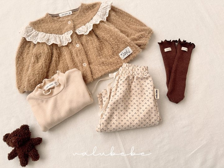 【valubebe】 Lace yoke cardigan (bebe)
