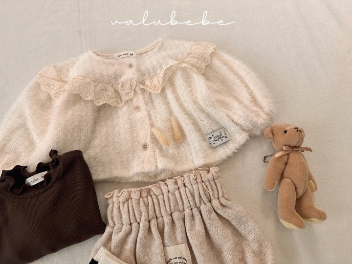 【valubebe】 Lace yoke cardigan (bebe)