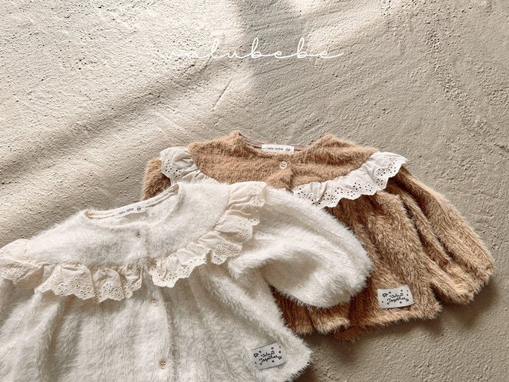 【valubebe】 Lace yoke cardigan (bebe)