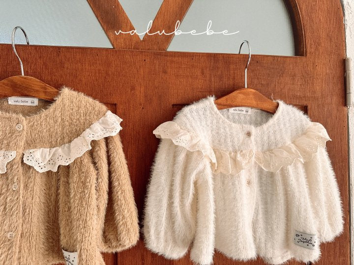 【valubebe】 Lace yoke cardigan (bebe)