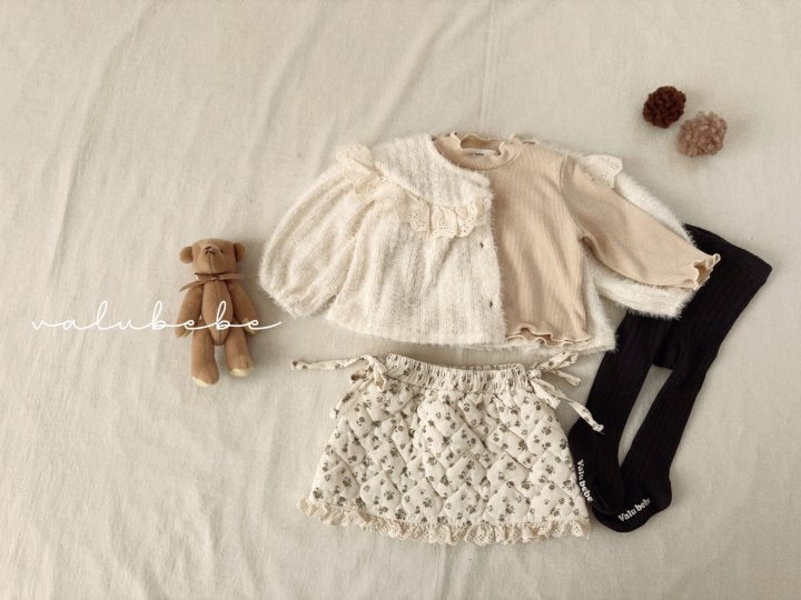 【valubebe】 Lace yoke cardigan (bebe)