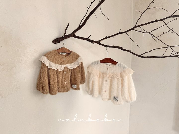 【valubebe】 Lace yoke cardigan (bebe)