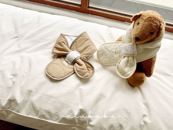 【valubebe】 Warm color blocking scarf (bebe)