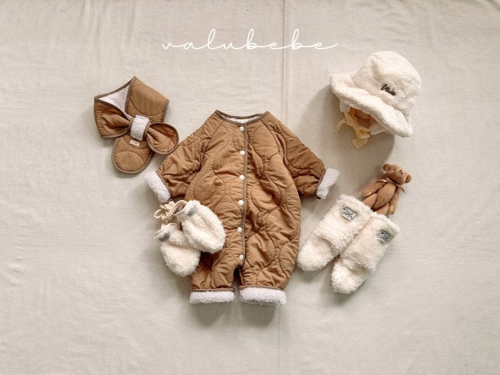 【valubebe】 Warm color blocking scarf (bebe)