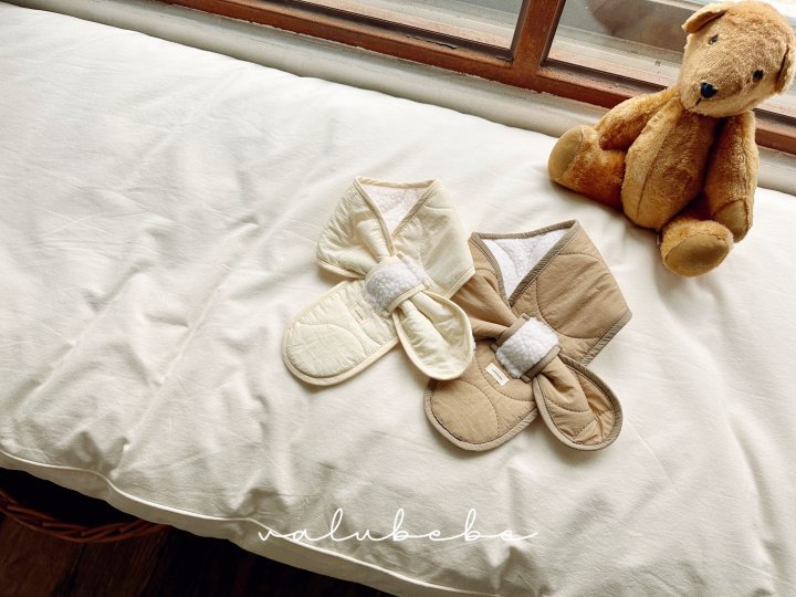 【valubebe】 Warm color blocking scarf (bebe)