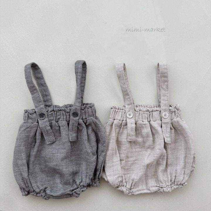 【mimi market】 Twill overall bloomer