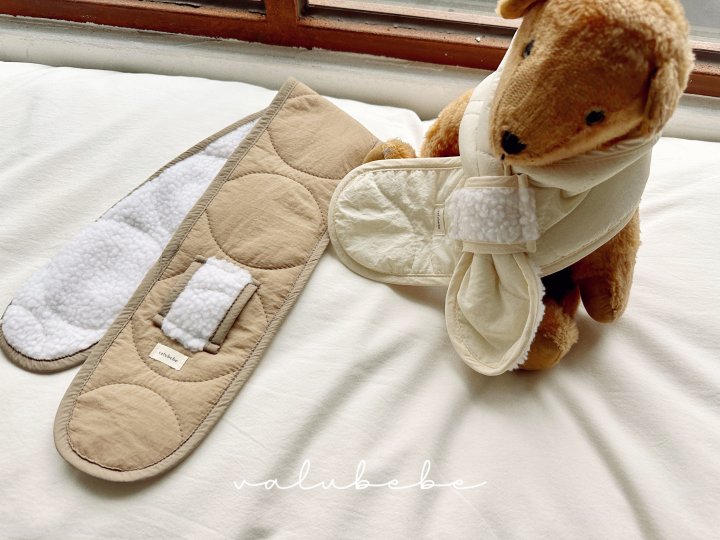 【valubebe】 Warm color blocking scarf (bebe)