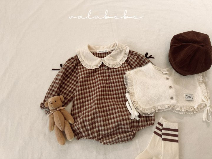【valubebe】 Frill Collar Ribbon Suit (Bebe)