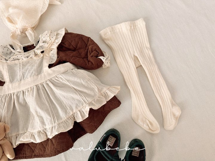 【valubebe】 Dot Collar Quilted One Piece (Bebe)