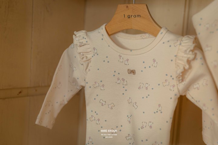 【one gram】 Bunny top and bottom set  ※クーポン使用で表示価格よりさらに10%OFF！9月30日（火）23：59まで！クーポンコード：spt10