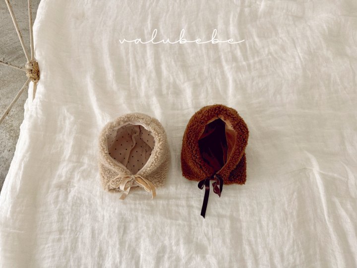 【valubebe】 Dumbbell Double-Sided Bonnet Hat (Bebe)