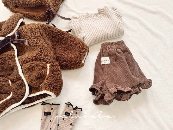 【valubebe】 Frill Half Pants (Bebe)