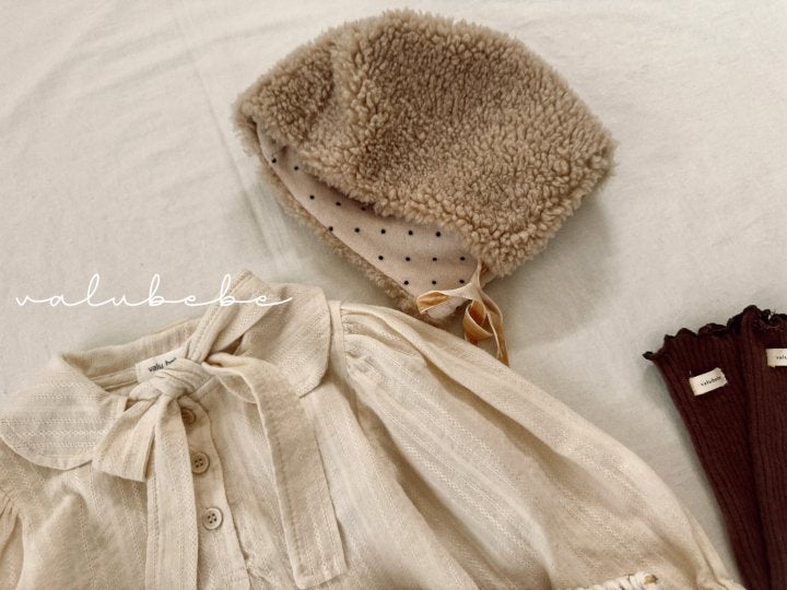 【valubebe】 Dumbbell Double-Sided Bonnet Hat (Bebe)