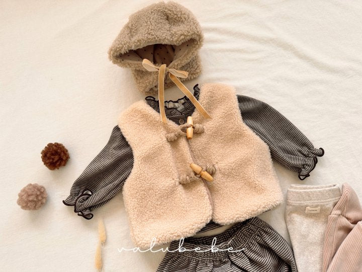 【valubebe】 Dumbbell Double-Sided Bonnet Hat (Bebe)