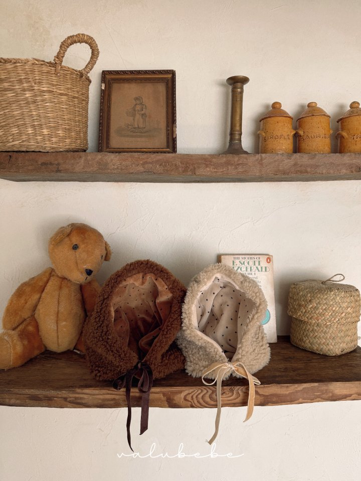 【valubebe】 Dumbbell Double-Sided Bonnet Hat (Bebe)