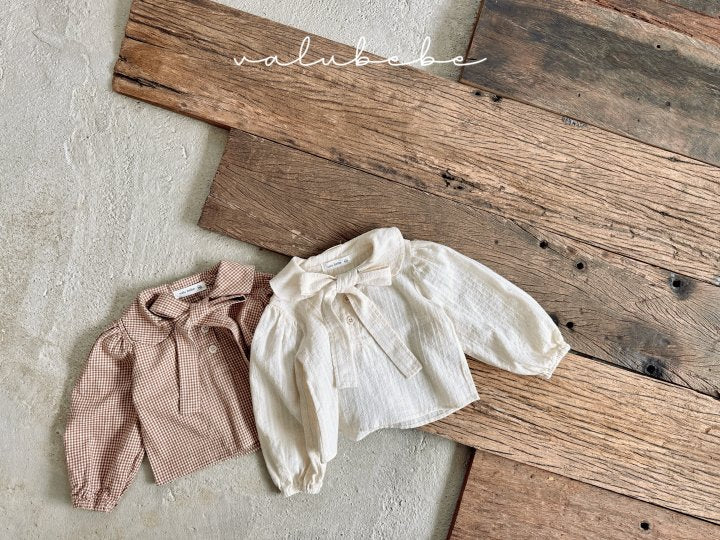 【valubebe】 Net Ribbon Blouse (Bebe)