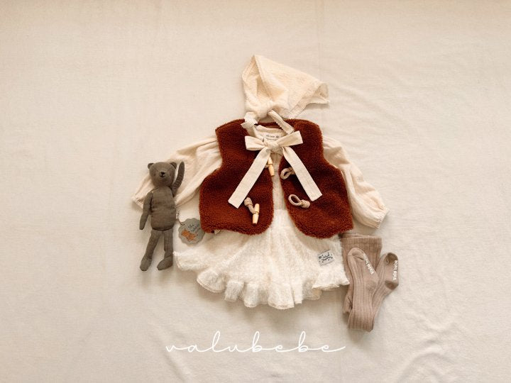 【valubebe】 Net Ribbon Blouse (Bebe)