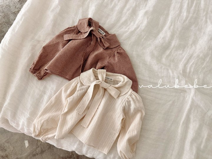 【valubebe】 Net Ribbon Blouse (Bebe)