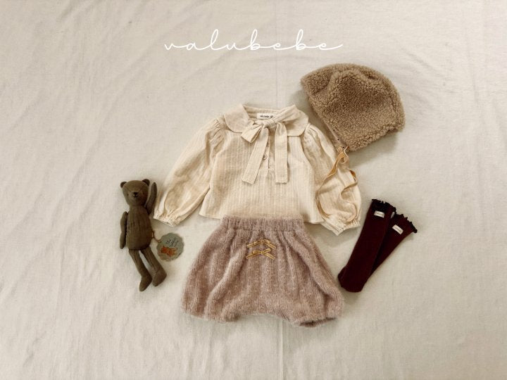 【valubebe】 Net Ribbon Blouse (Bebe)