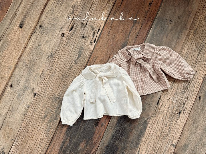 【valubebe】 Net Ribbon Blouse (Bebe)