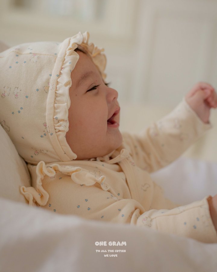 【one gram】 Bunny newborn Suit  ※クーポン使用で表示価格よりさらに10%OFF！9月30日（火）23：59まで！クーポンコード：spt10